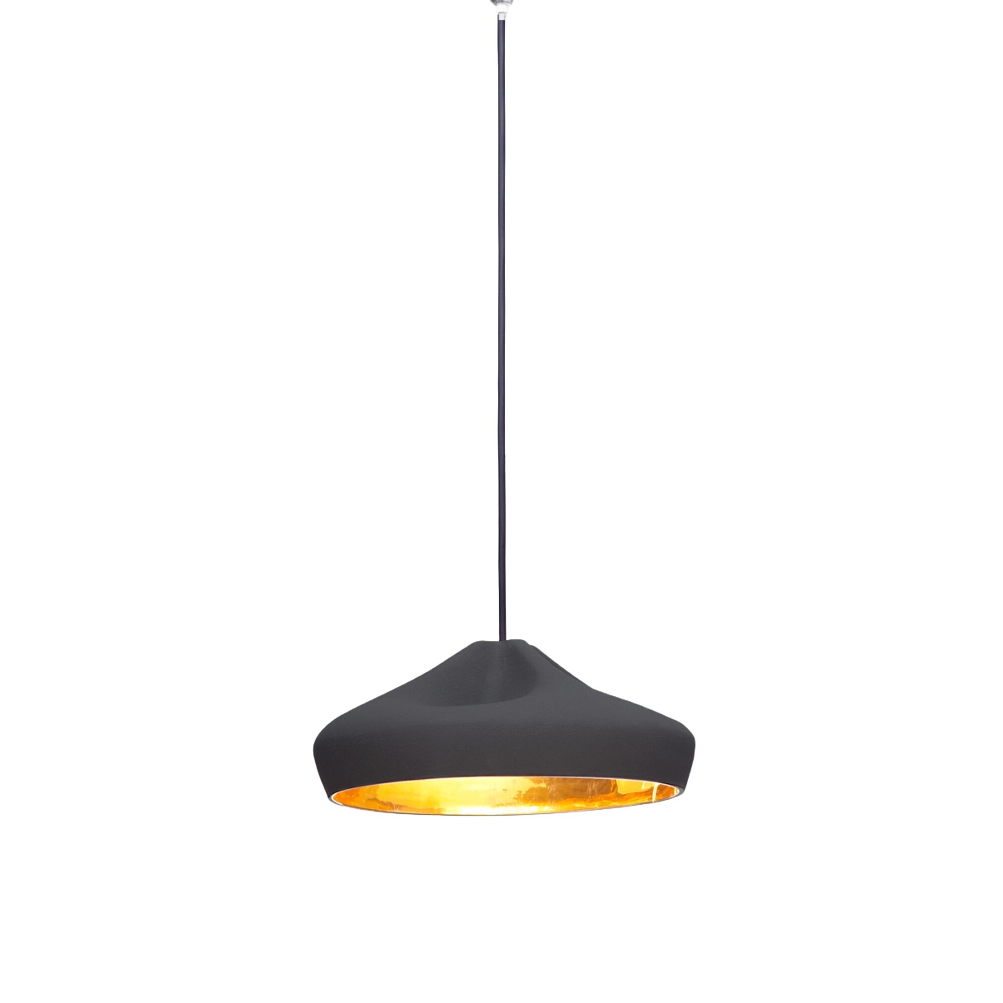 Pleat Box Takpendel 36 Svart & Guld