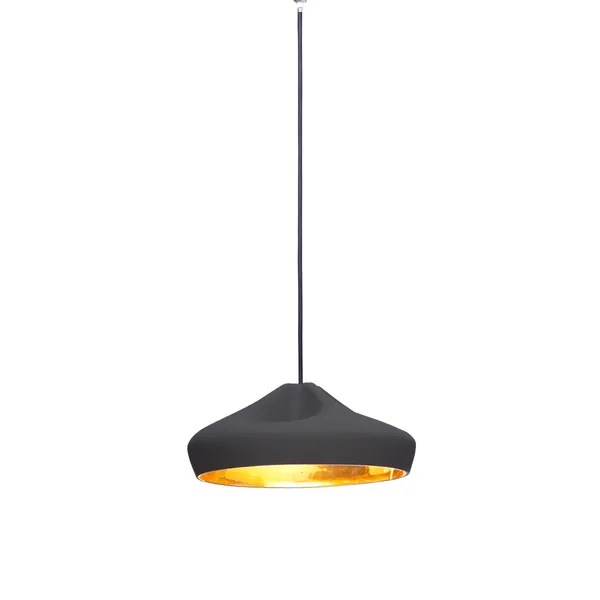 Pleat Box Pendelleuchte 36 Schwarz & Gold
