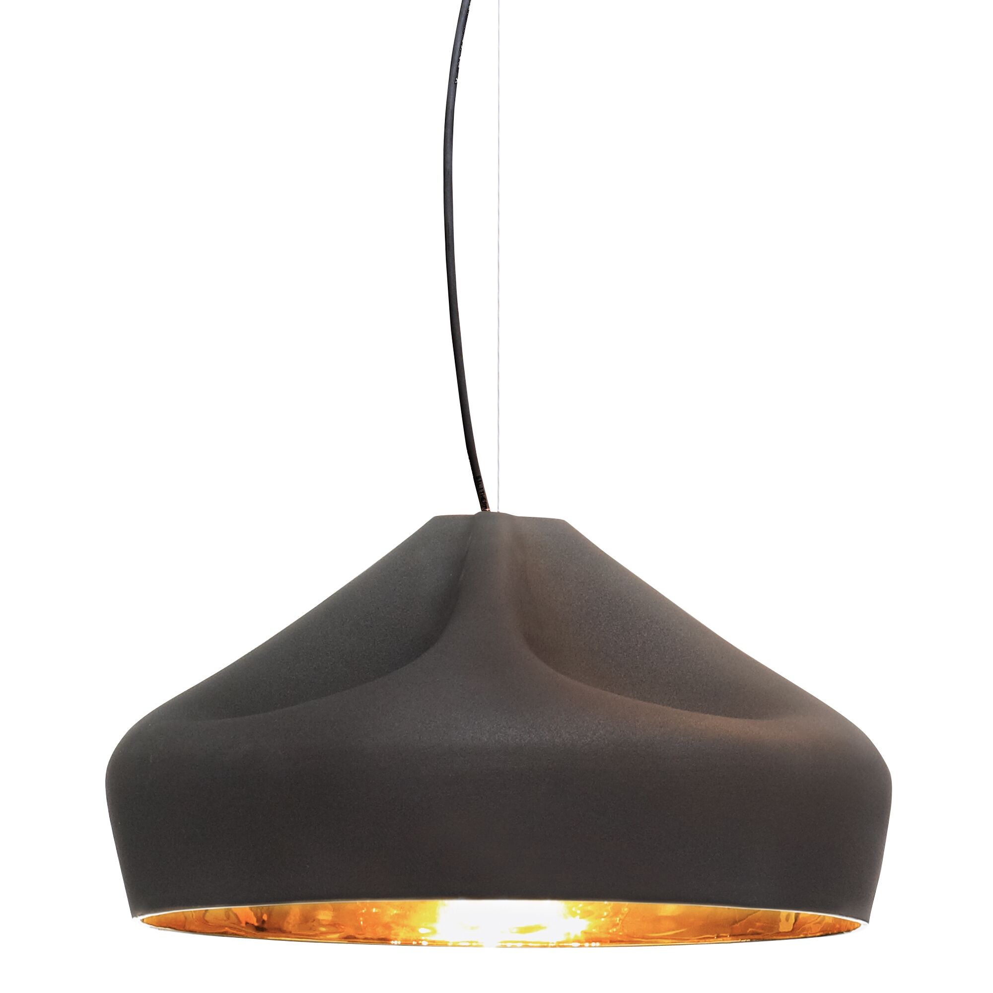 Pleat Box Takpendel 47 Svart & Guld
