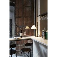 Funiculí Bordlampe Fabric Sort-Hvid
