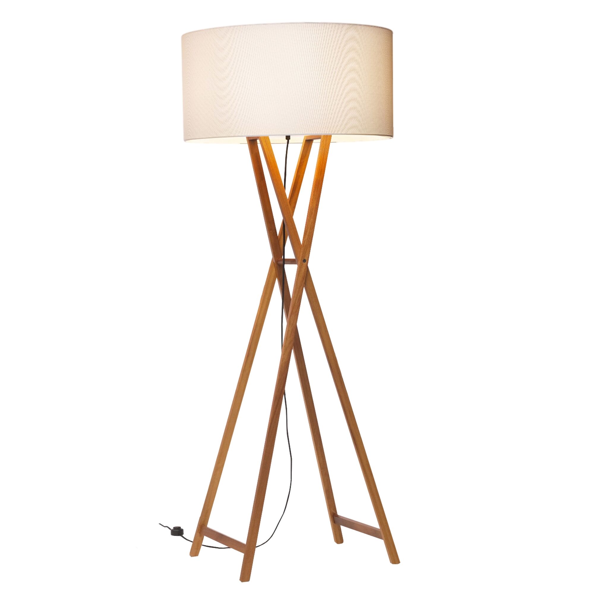 Cala P 165 Golvlampa Naturell Ek
