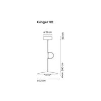 Ginger 32 Pendelleuchte Eiche