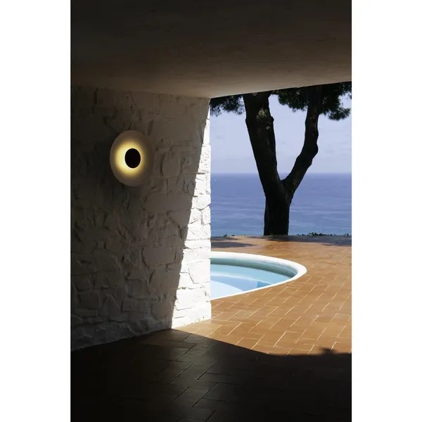 Ginger 42 C Wall Lamp Oak & White