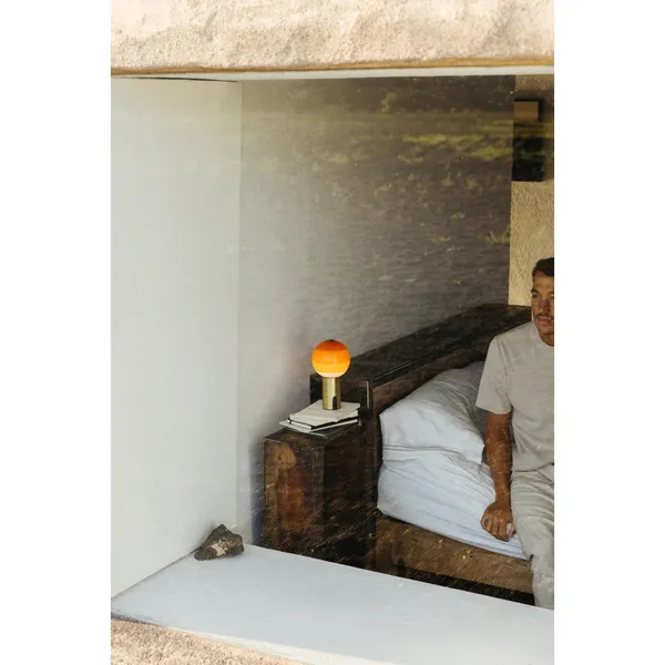 Dipping Light Table Lamp Beige Small