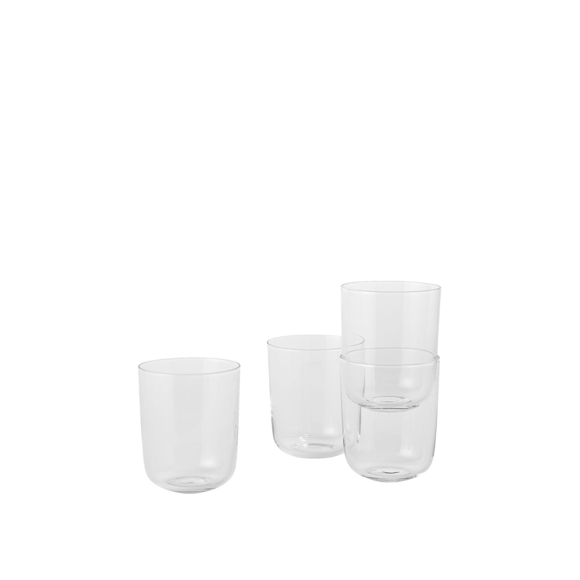 Corky Glass 4 Stk. Klar 10 cm