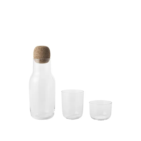 Corky Glass 4 Pcs Clear 10 cm