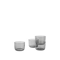 Verre Liège 4 Pcs Gris 6 cm