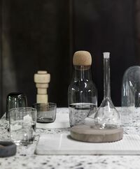 Verre Liège 4 Pcs Gris 6 cm