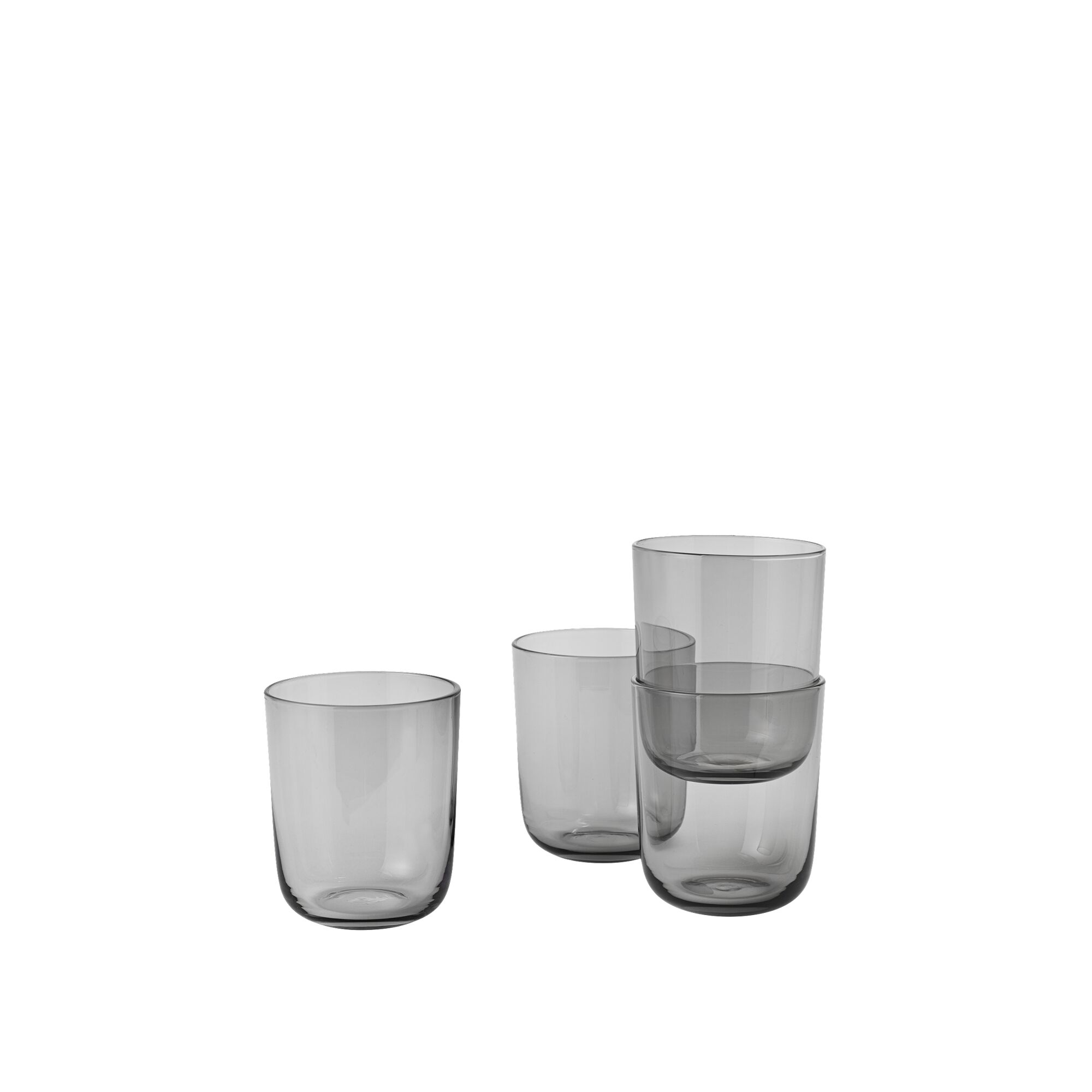 Corky Verre 4 Pcs Gris 10 cm