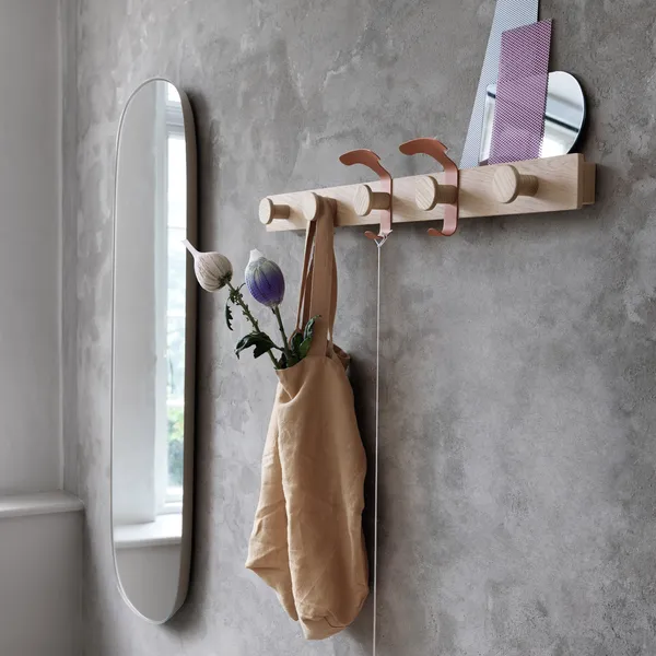 Avail Coat Rack Oak/Copper Brown