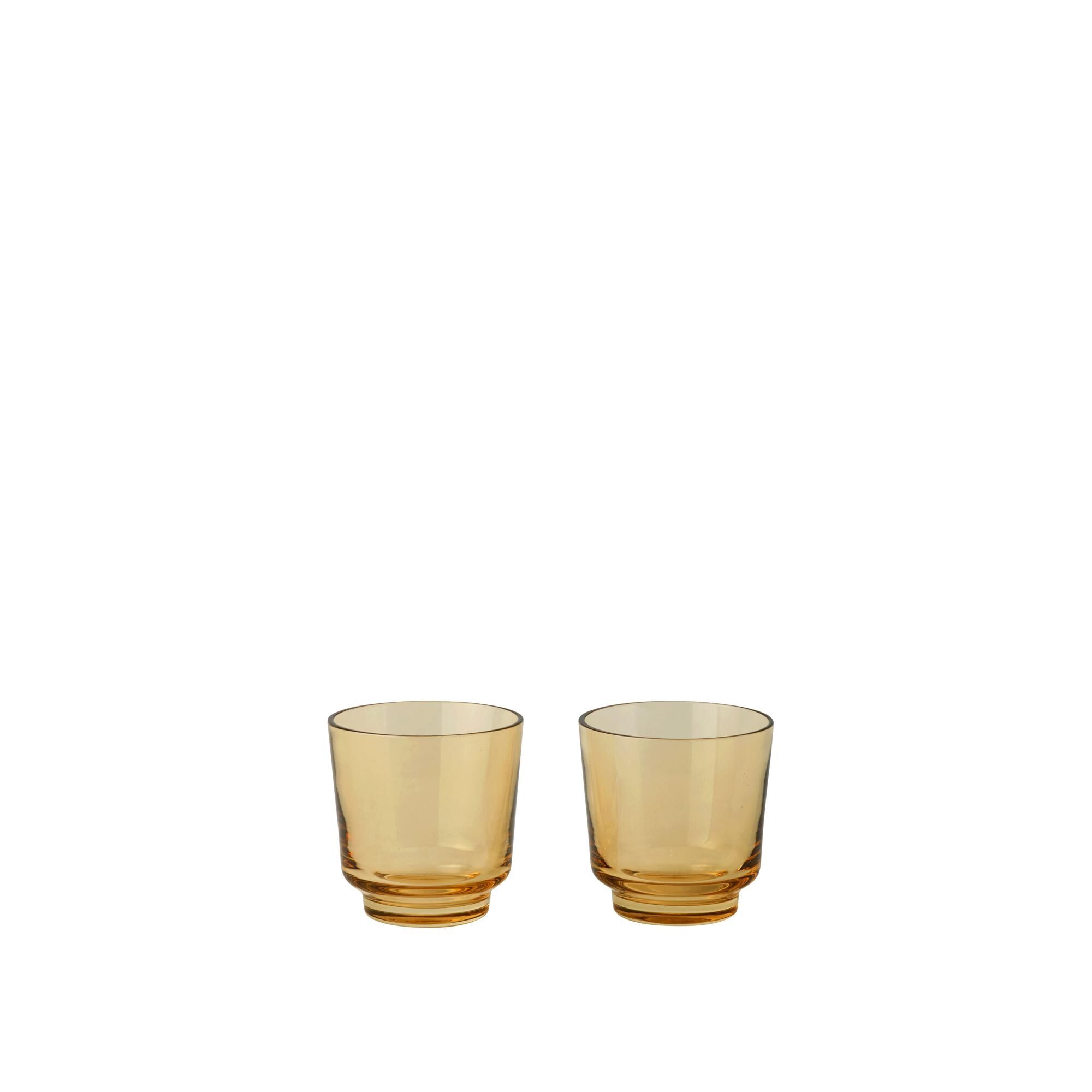 Raise Glasssett med 2 Stk. 20 Cl Brent Oransje