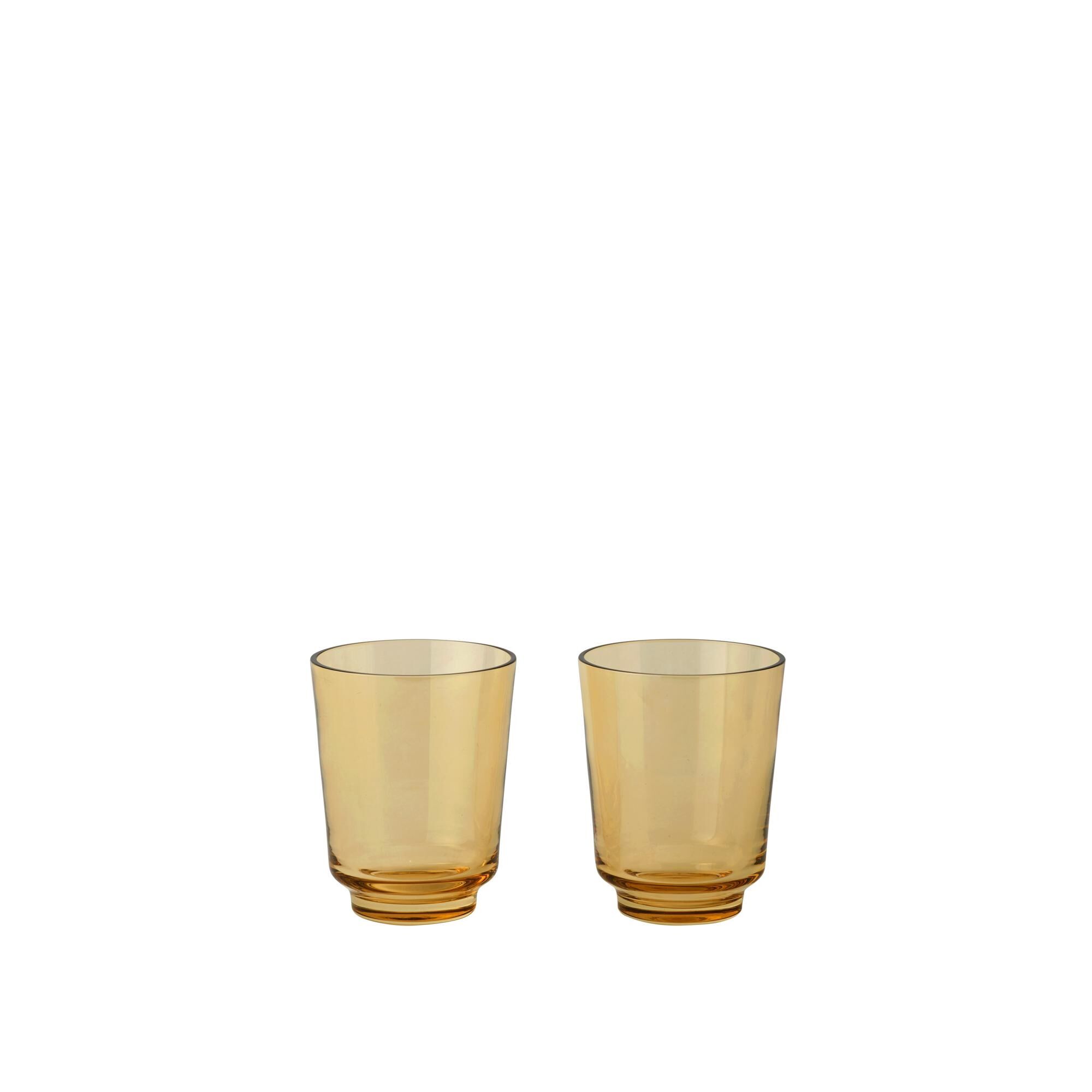 Lot de 2 Verres Raise 30 Cl Orange Brûlé