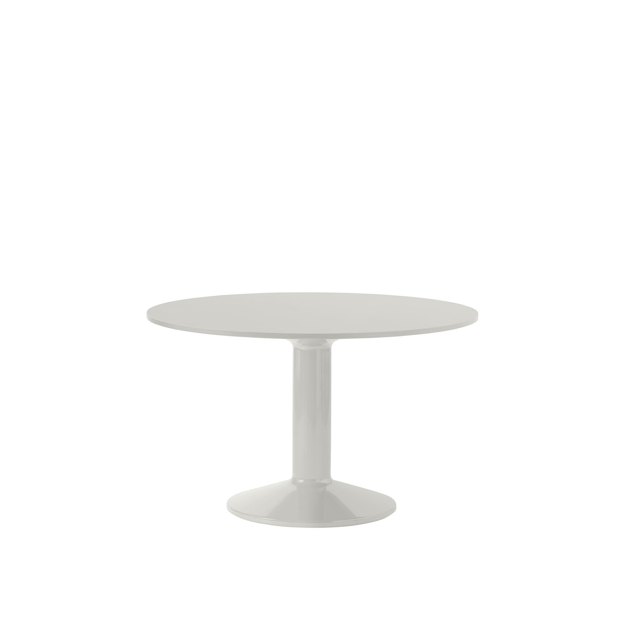 Table de Salle à Manger Centrale Ø120 Linoléum Gris