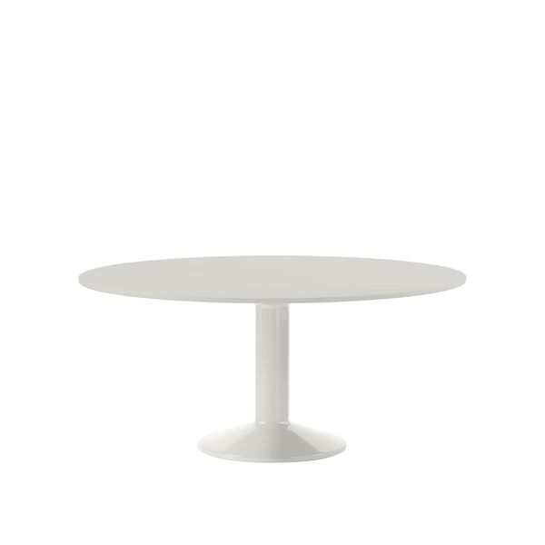 Tavolo da Pranzo Centrale Ø160 Linoleum Grigio