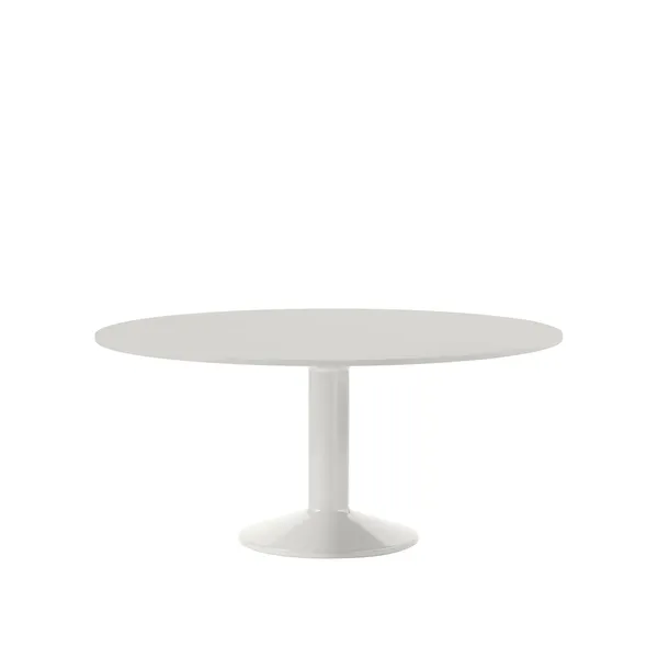 Center Dining Table Ø160 Gray Linoleum