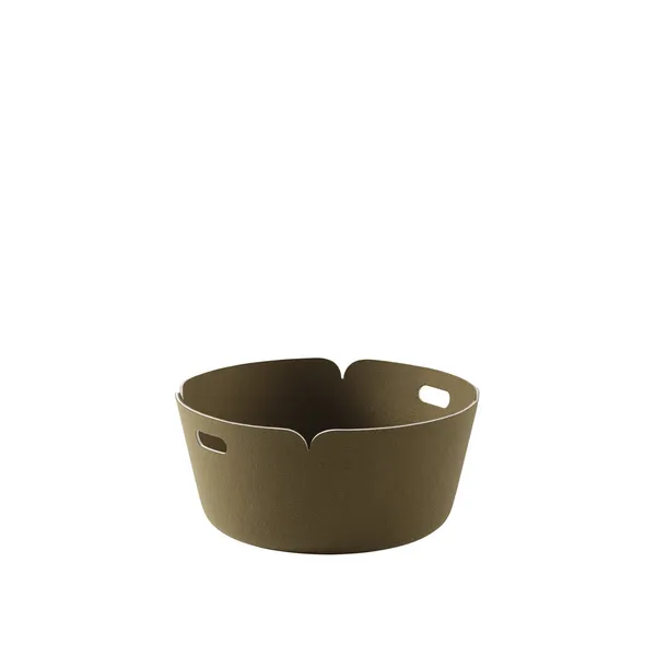 Restore Round Basket Ø52 Brown-green