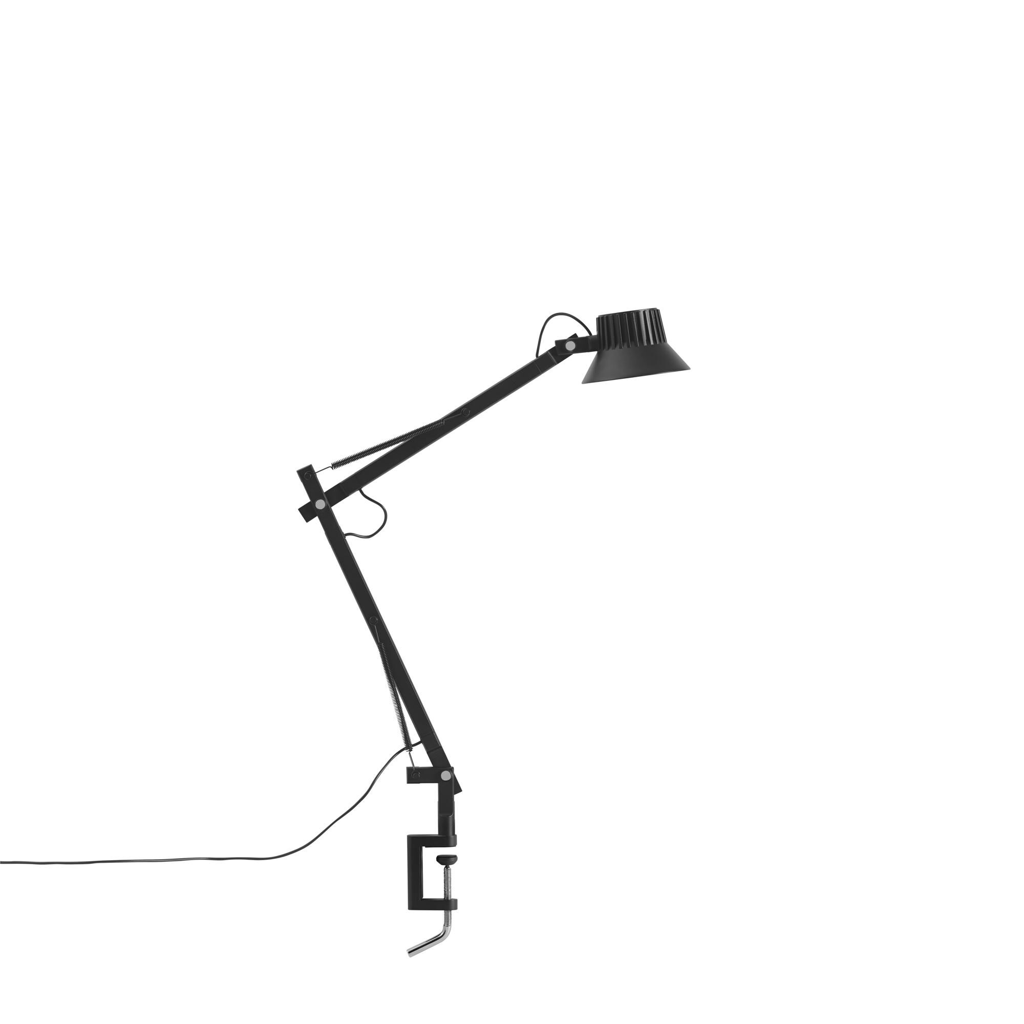 Dedicate S2 Lampe à Poser avec Pince Noir