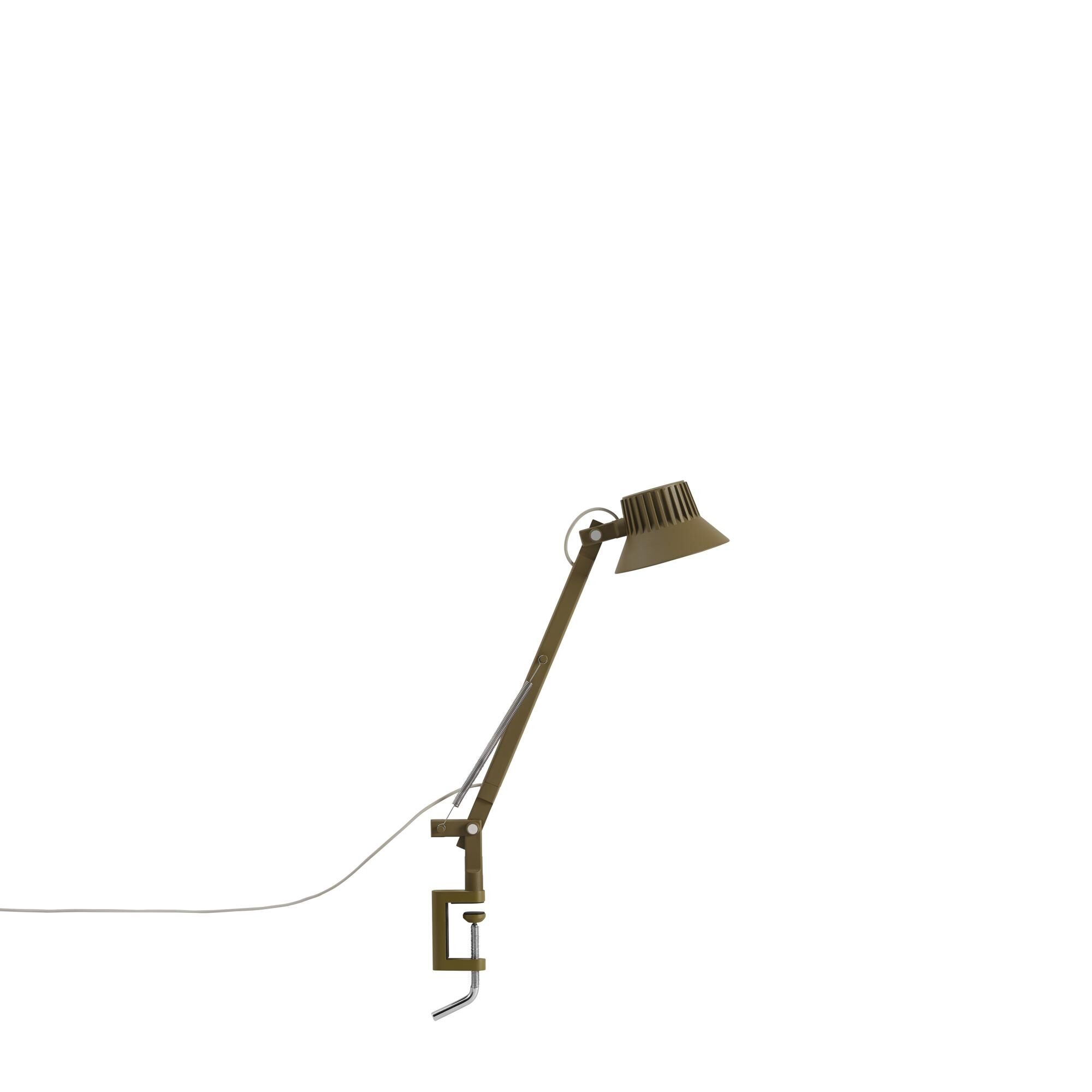Dedicate S1 Bordslampa Med Kl&auml;mma Brun Gr&ouml;n