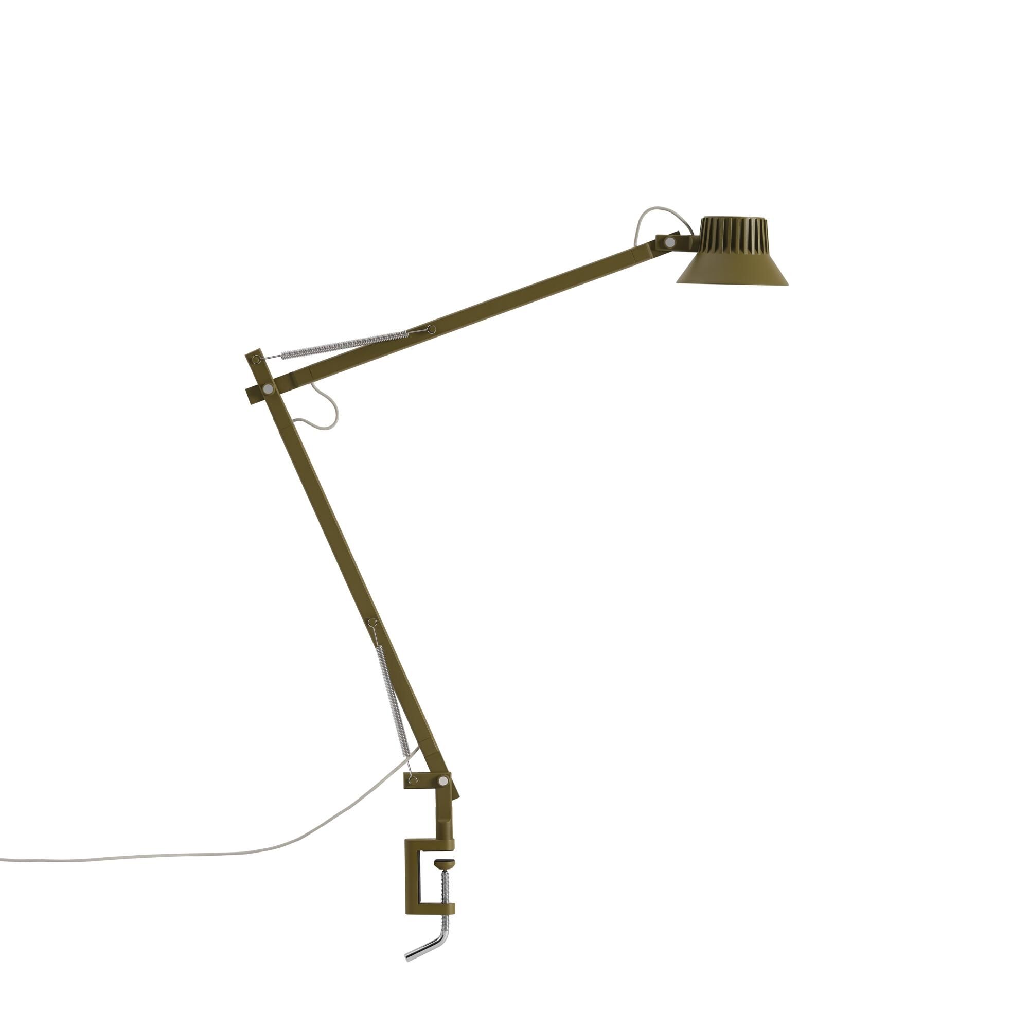 Dedicate L2 Bordslampa Med Kl&auml;mma Brun Gr&ouml;n