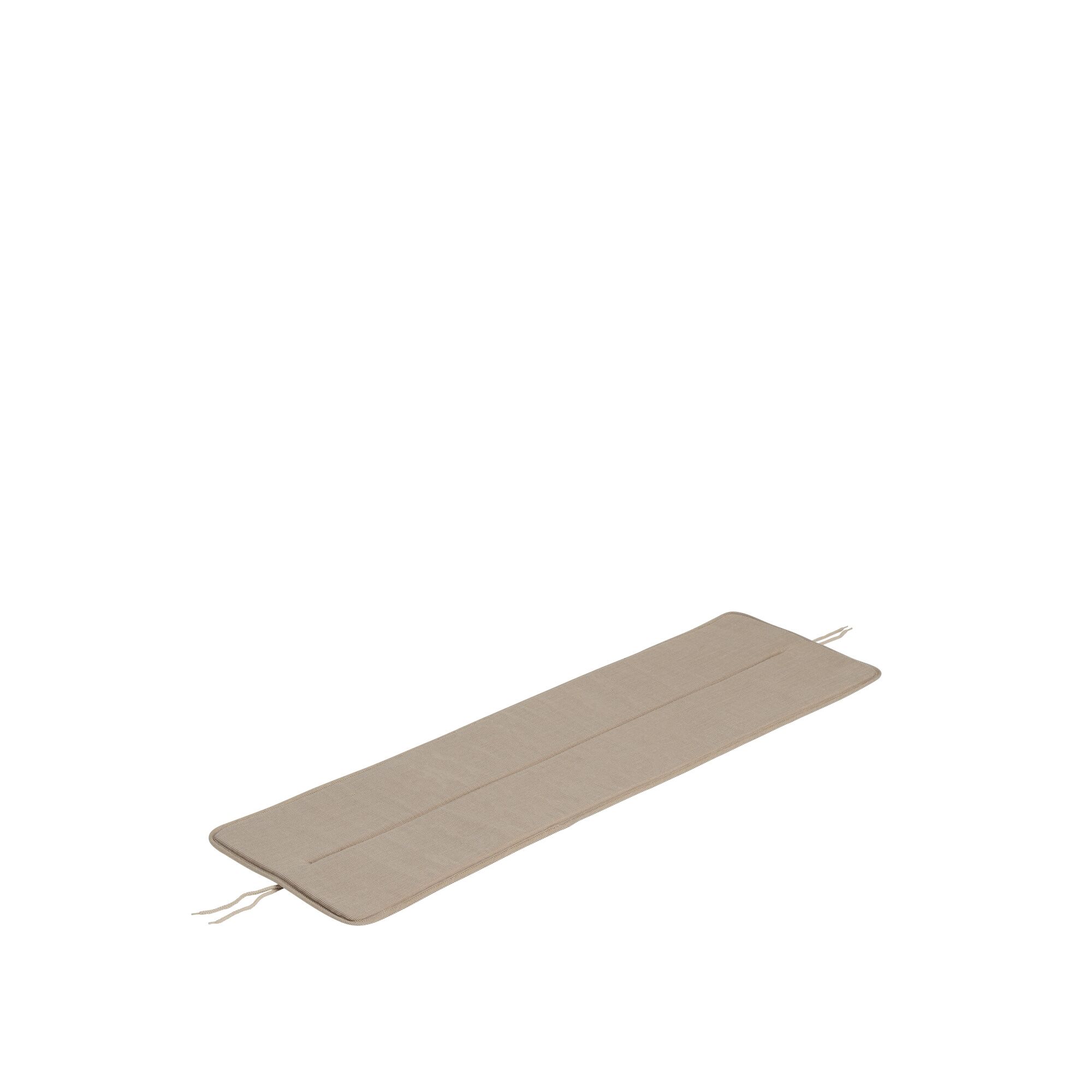 Coussin Linéaire pour Banc en Acier 110 cm Beige Chaud