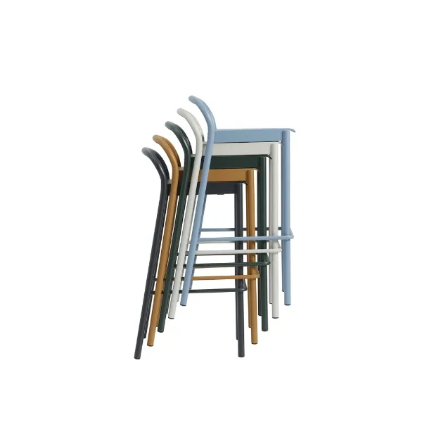 Linear Stahl-Barhocker 75 cm Schwarz
