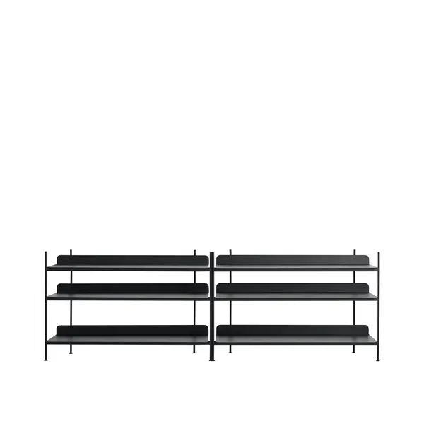 Compile Shelving System 6 Black