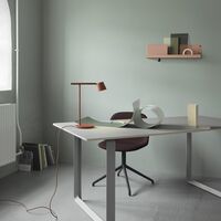 Fiber Dining Chair w. Swivel Base Gray