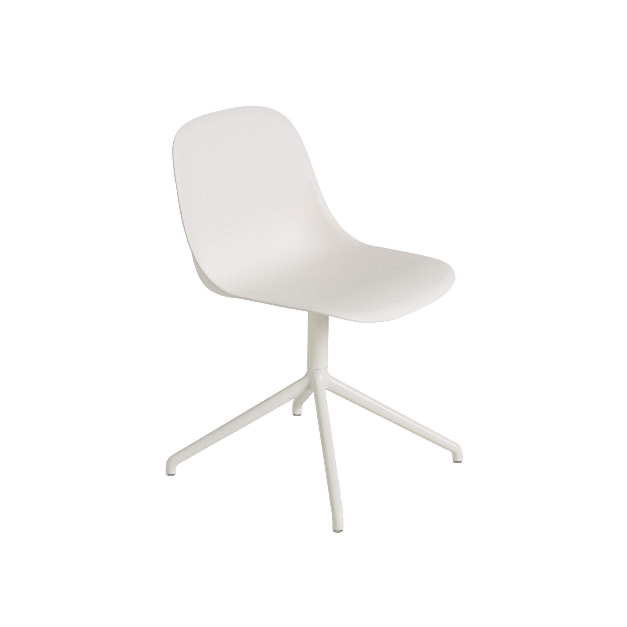 Fiber Spisebordsstol med Swivel Base Hvid