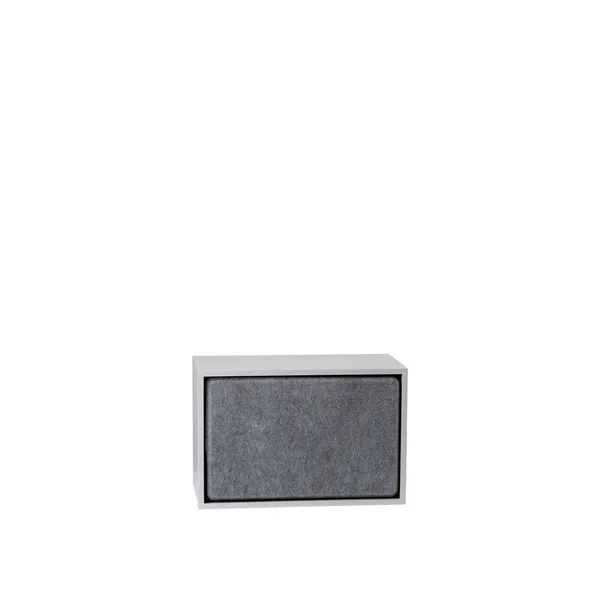 Stacked Bookcase System Acoustic Panel Large Gray Mélange