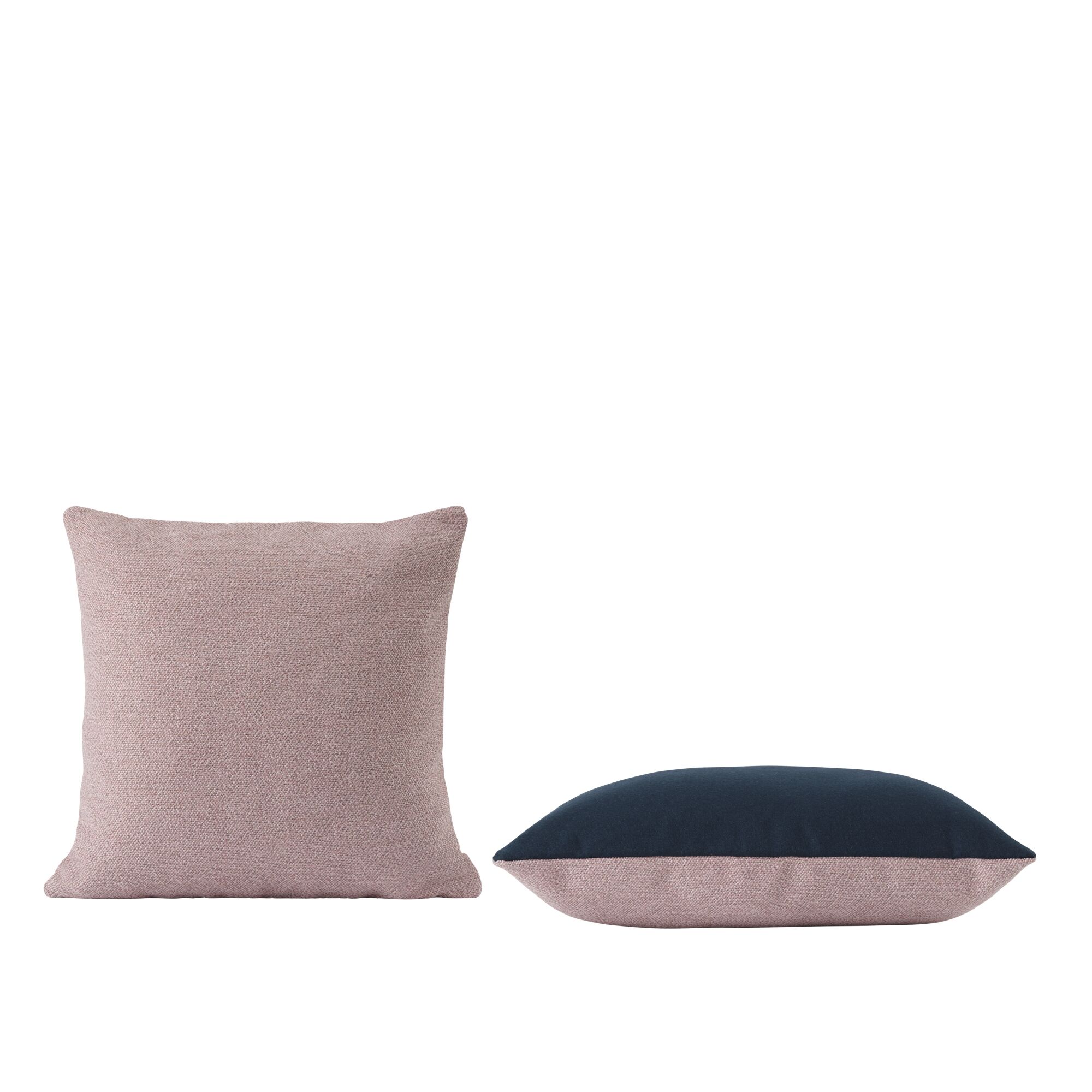 Mingle Pute 45×45 Rosa/Petroleum