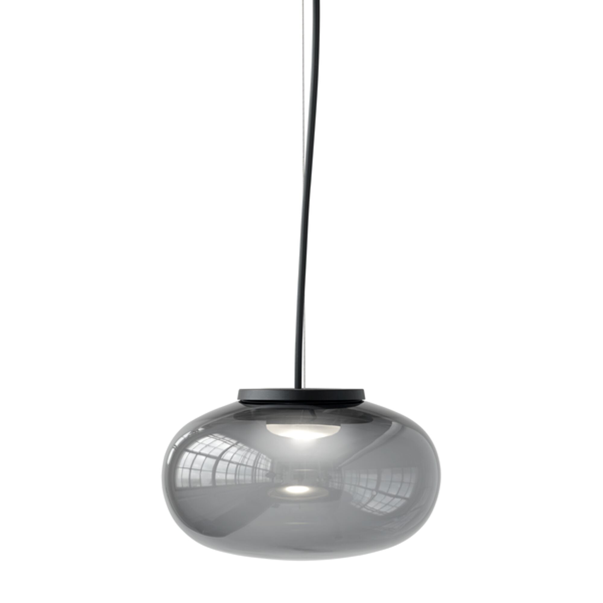 Smoked Glass Shade for Karl-Johan Pendel, Ø23