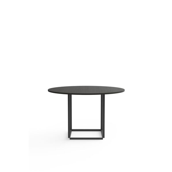 Florence Eettafel Ø120 Zwart met Zwart Frame