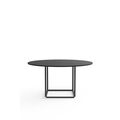 Florence Dining Table Ø145 Black with Black Frame