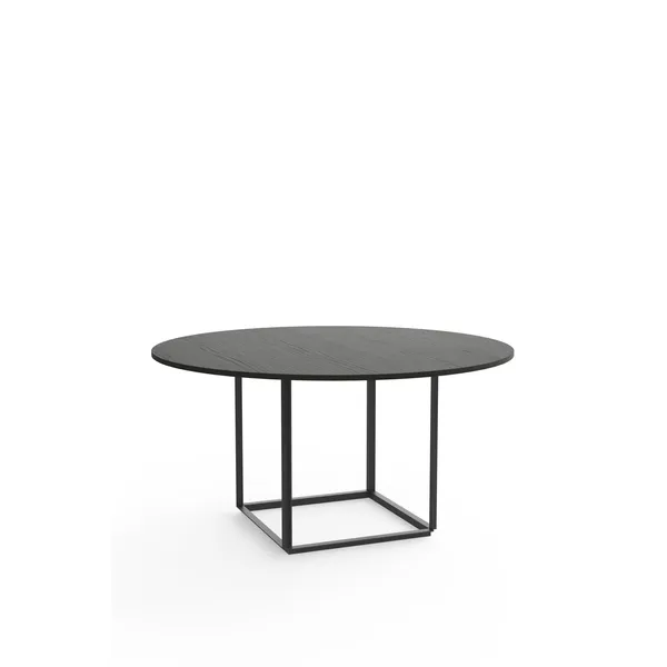 Florence Dining Table Ø145 Black with Black Frame