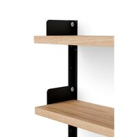 Tea Shelf Oak/ Black