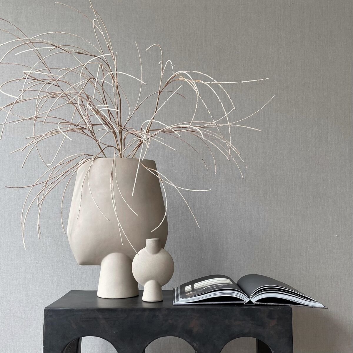 Sphere Grand Vase Carré Sable