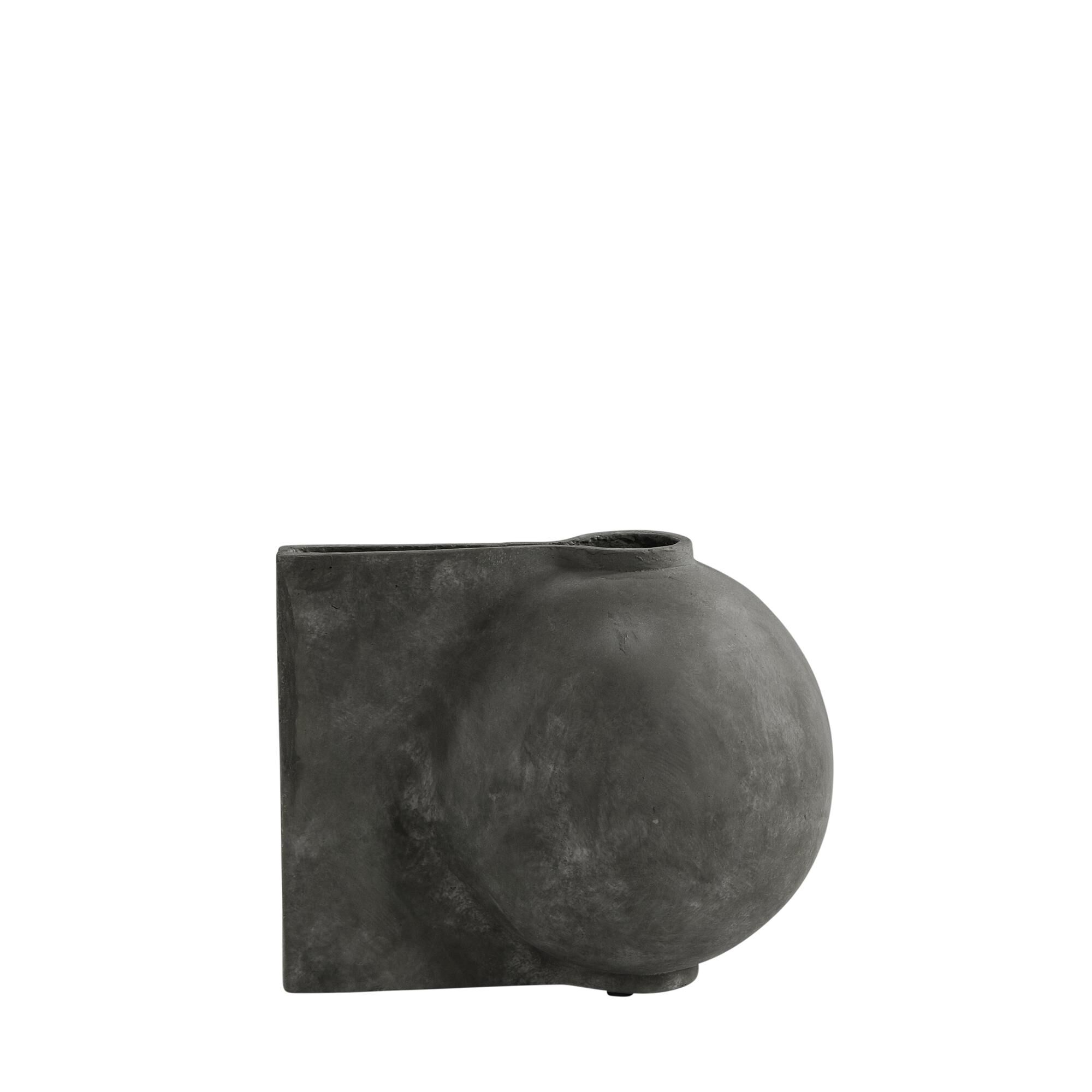 Offset Vase Mini Mørkegrå
