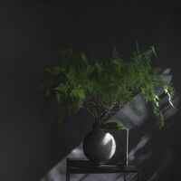 Offset Vase Mini Dark Grey