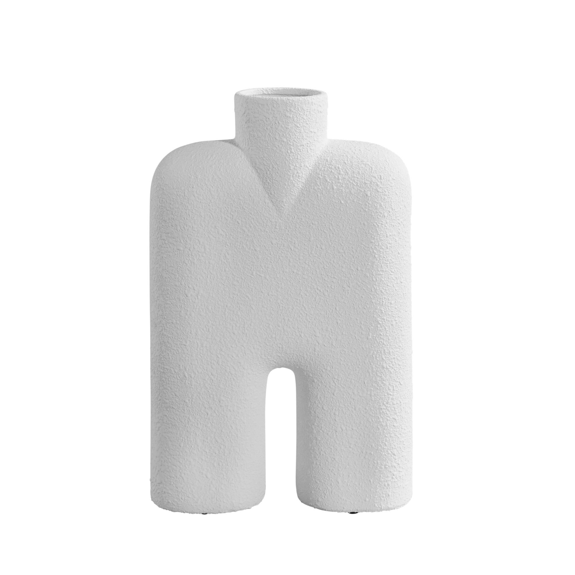 Cobra Vase Høy Medium Boble Hvit
