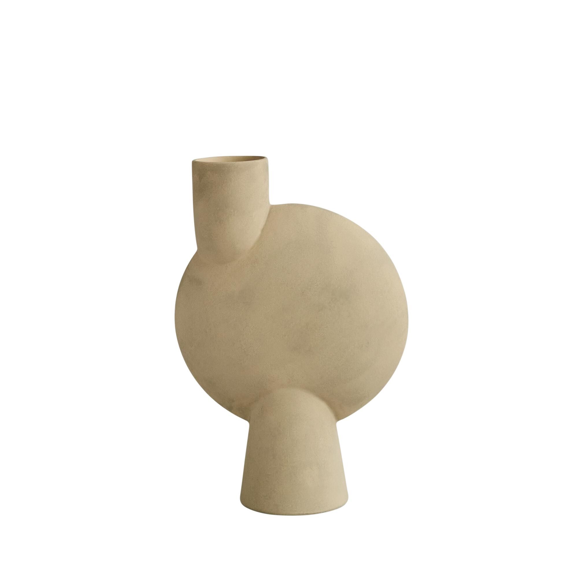 Sphere Grand Vase Bubl Sable
