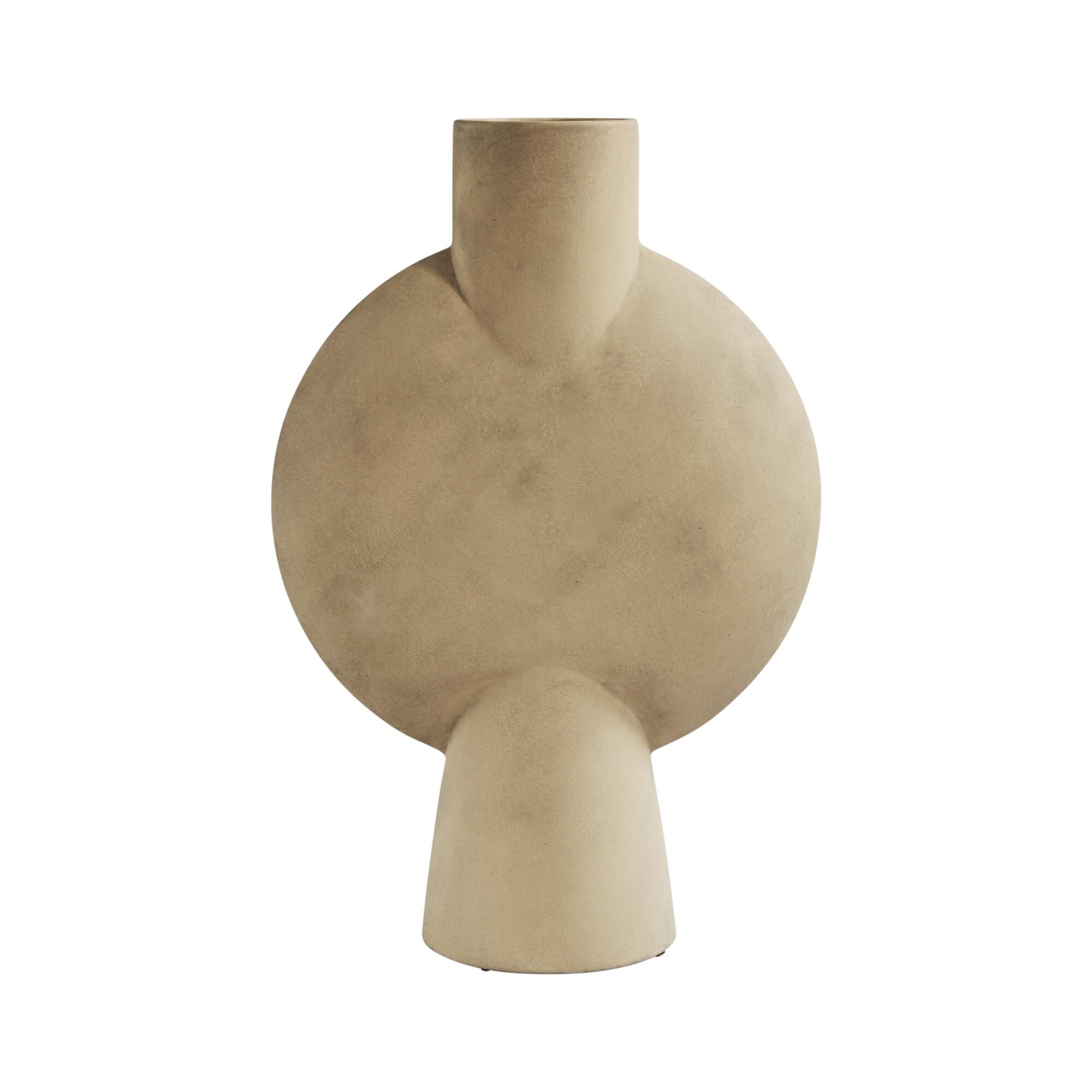 Sphere Vase Bubl Hexa Sable