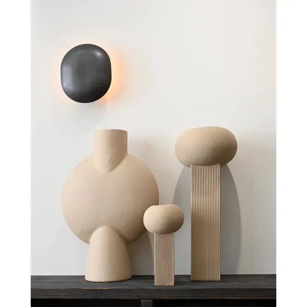 Sphere Vase Bubl Hexa Sand