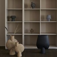 Sphere Vase Bubl Hexa Sand