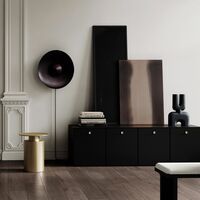Pillar Couchtisch Messing