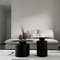 Pillar Coffee Table High Burnt Black