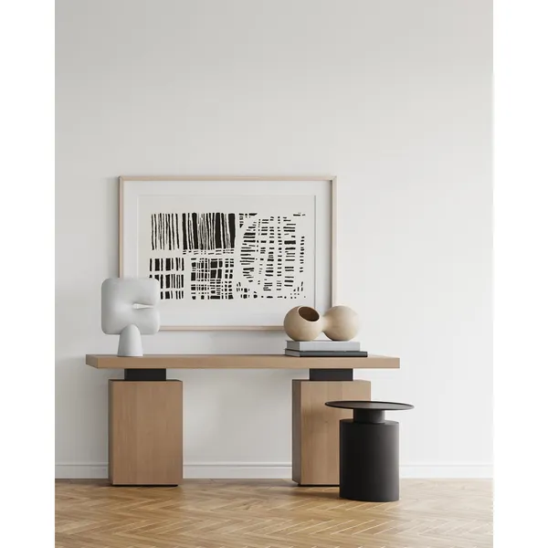 Pillar Coffee Table High Burnt Black