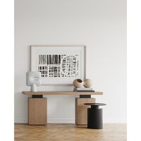Pillar Coffee Table High Burnt Black