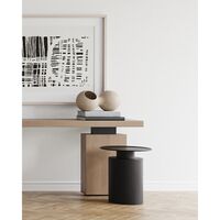 Pillar Coffee Table High Burnt Black
