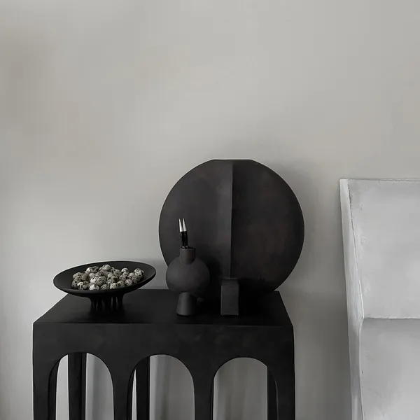 Guggenheim Vase Groß Schwarz