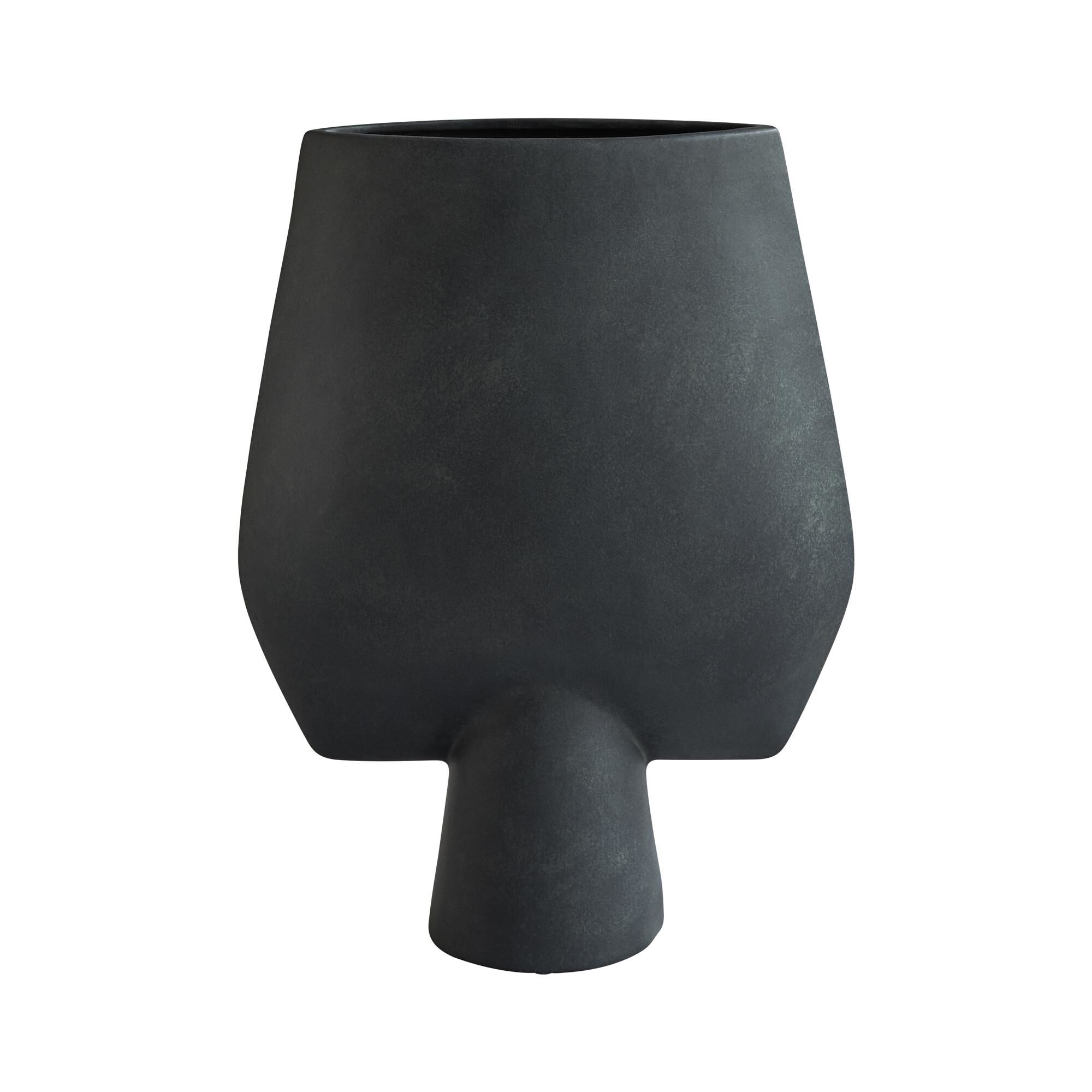 Sphere Vase Firkantet Hexa Sort
